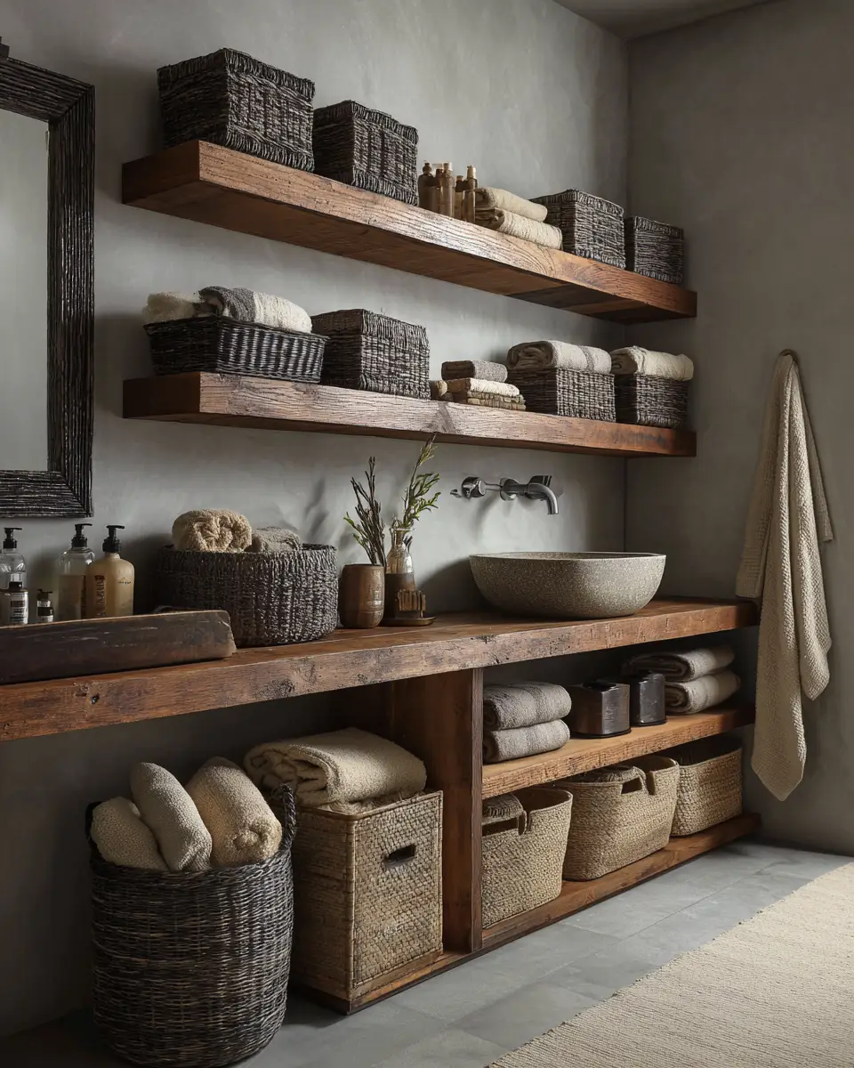 Texture-Rich Bathroom Decor Ideas