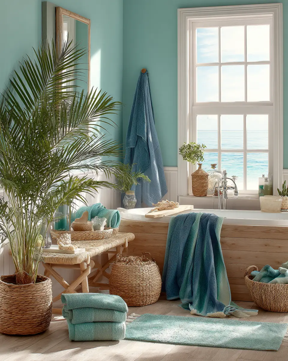 Tropical Bathroom Decor Ideas - Featured