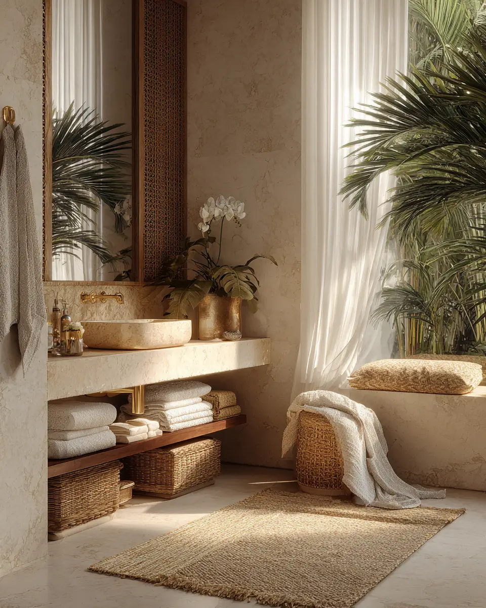 Tropical Bathroom Decor Ideas