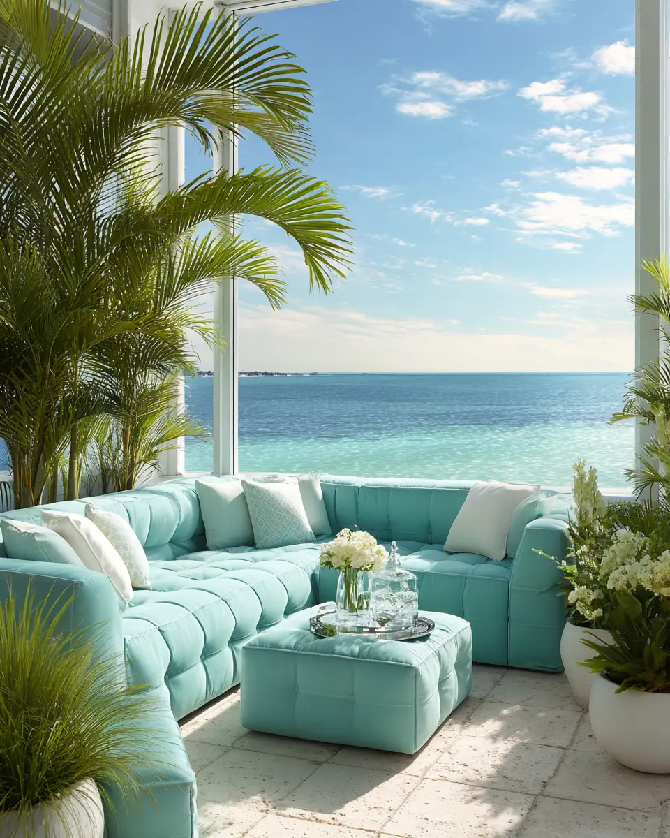 Turquoise Contemporary Patio Decor Ideas