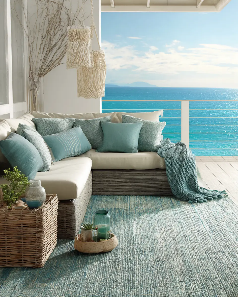 Turquoise Contemporary Patio Decor Ideas