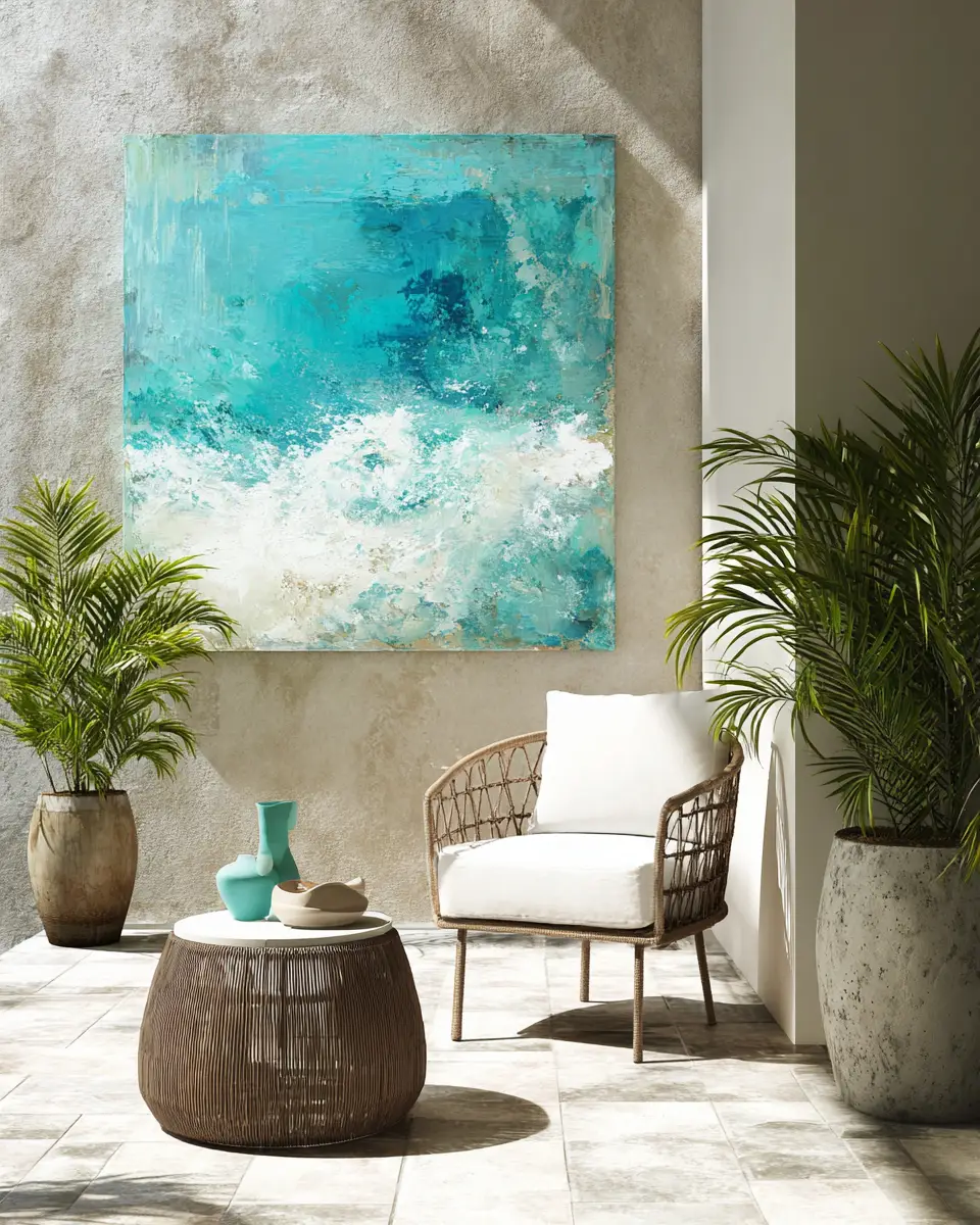 Turquoise Contemporary Patio Decor Ideas