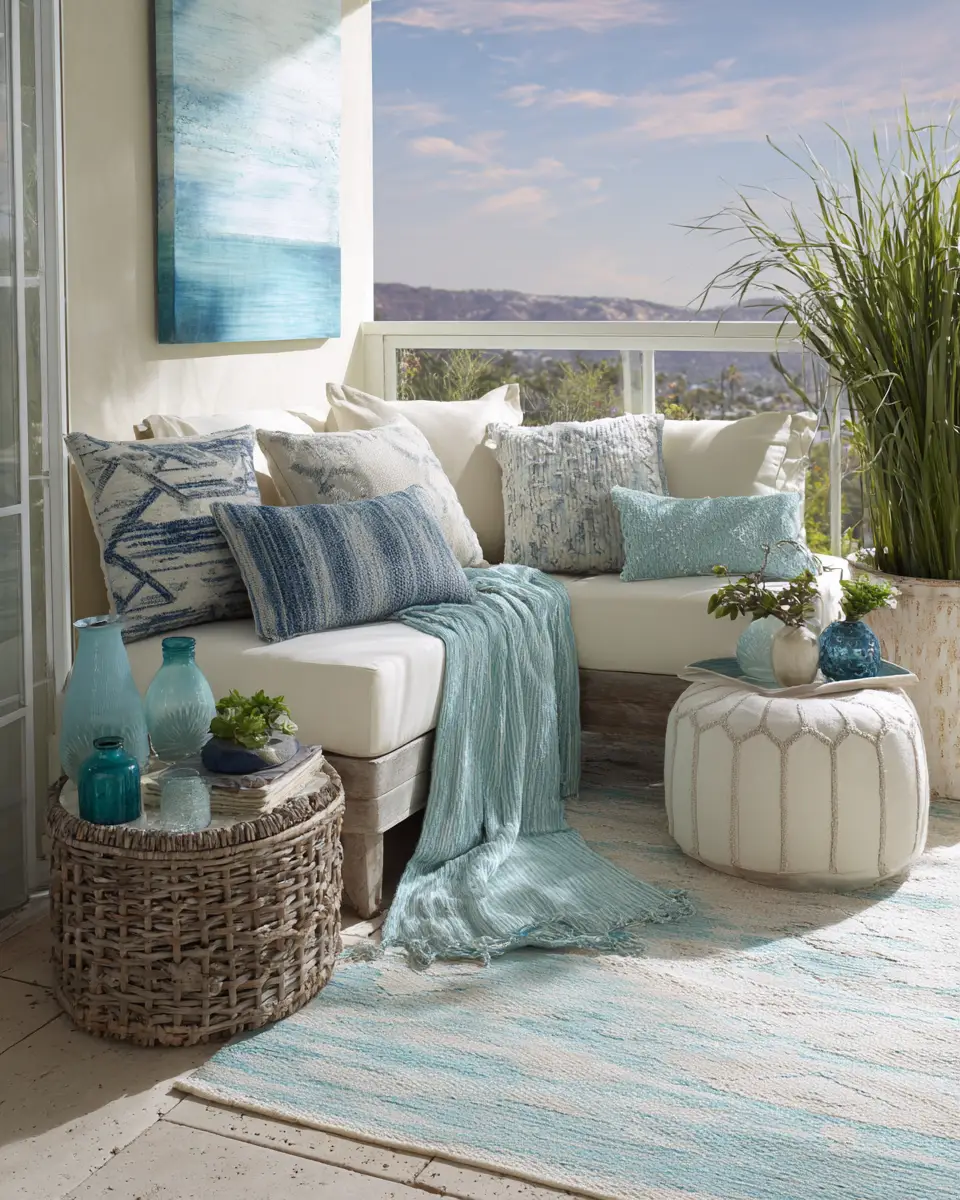 Turquoise Contemporary Patio Decor Ideas