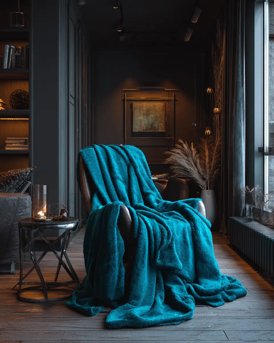 Turquoise Industrial Home Office Decor Ideas