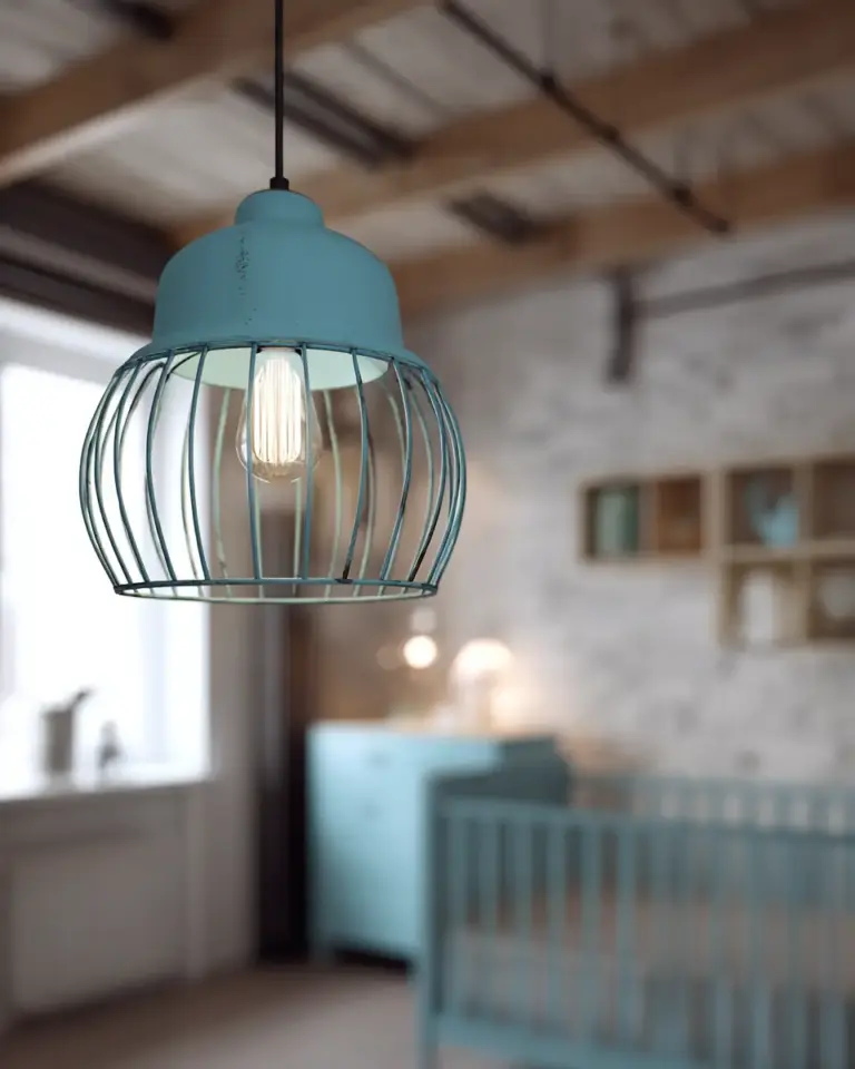 Turquoise Industrial Nursery Decor Ideas - Featured