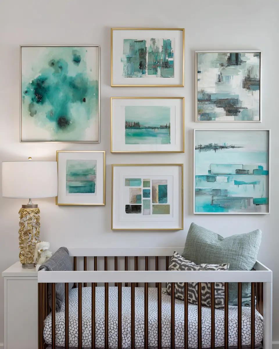 Turquoise Industrial Nursery Decor Ideas