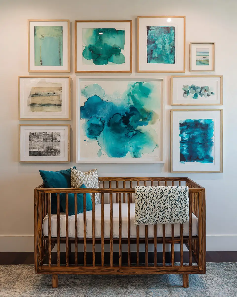 Turquoise Industrial Nursery Decor Ideas