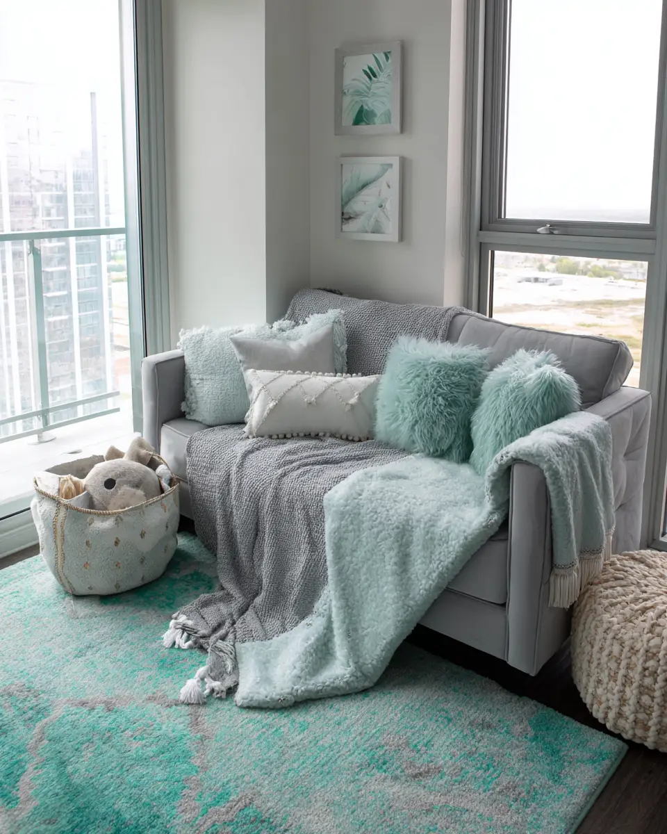 Turquoise Industrial Nursery Decor Ideas