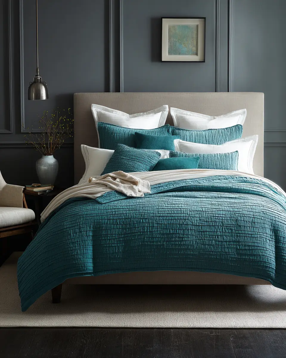 Turquoise Minimalist Bedroom Decor Ideas