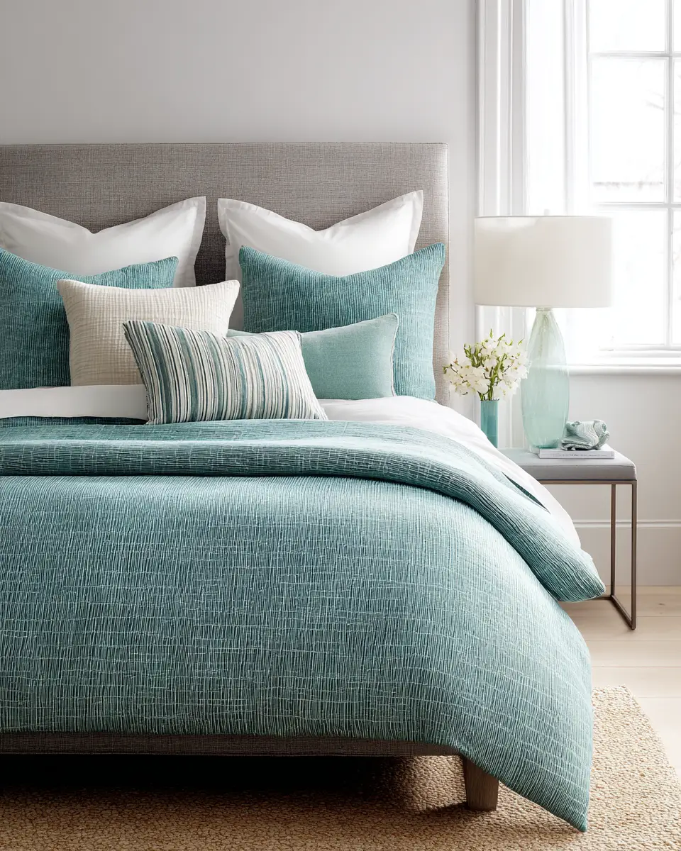 Turquoise Minimalist Bedroom Decor Ideas