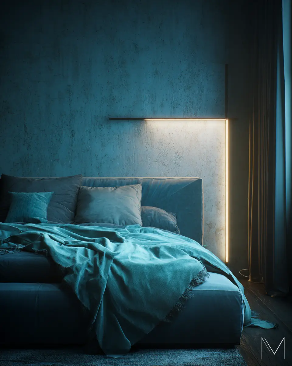 Turquoise Minimalist Bedroom Decor Ideas