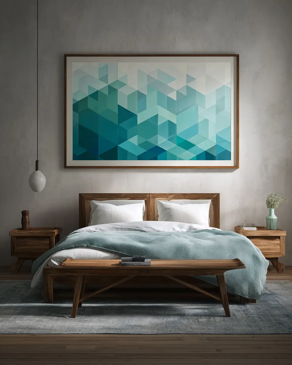Turquoise Minimalist Bedroom Decor Ideas