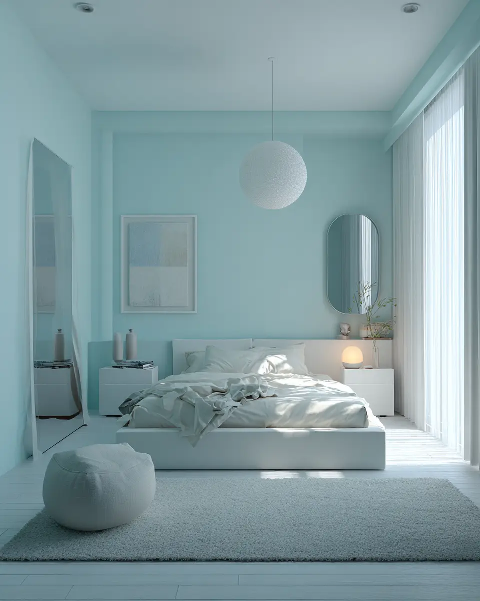 Turquoise Minimalist Bedroom Decor Ideas