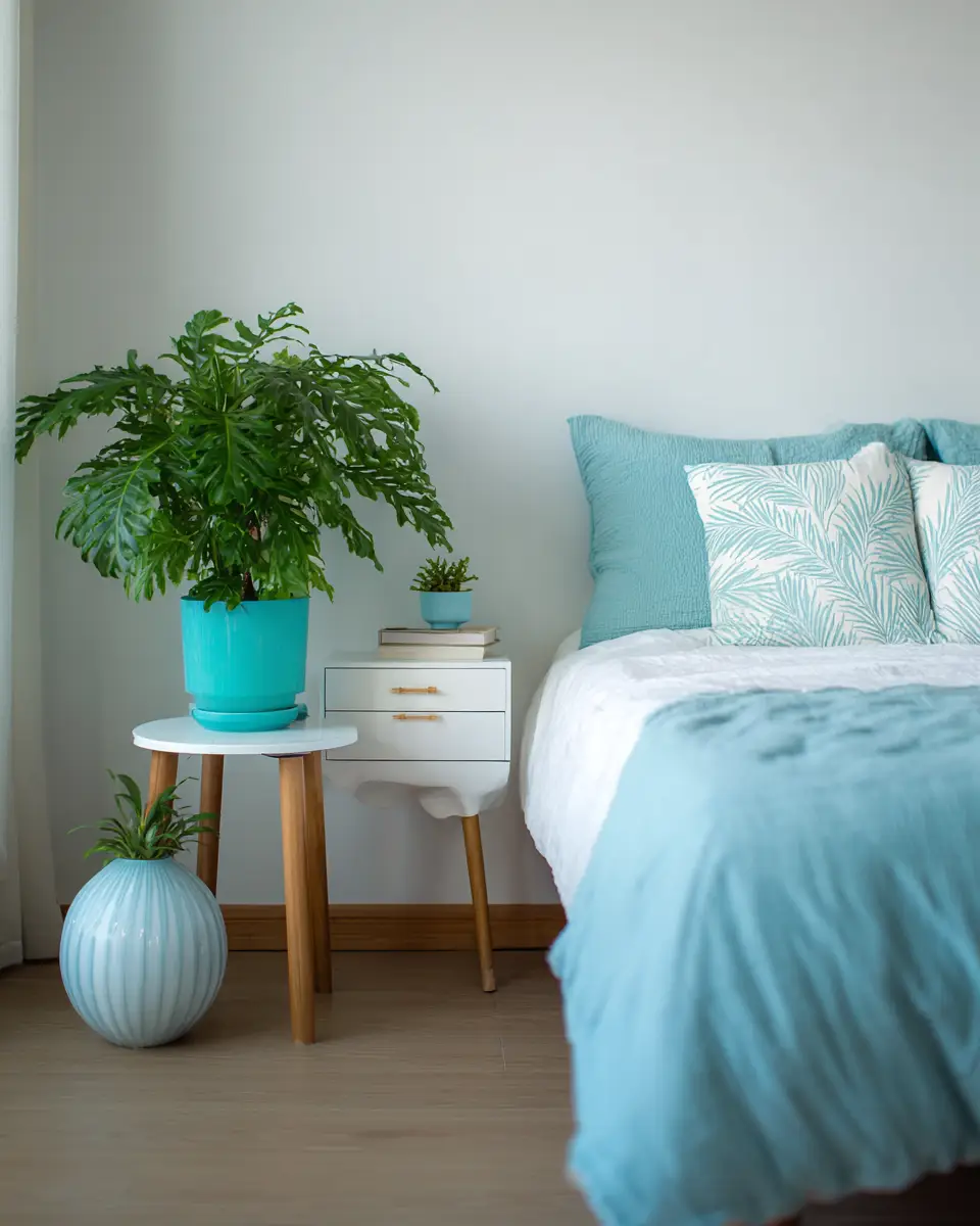 Turquoise Minimalist Bedroom Decor Ideas