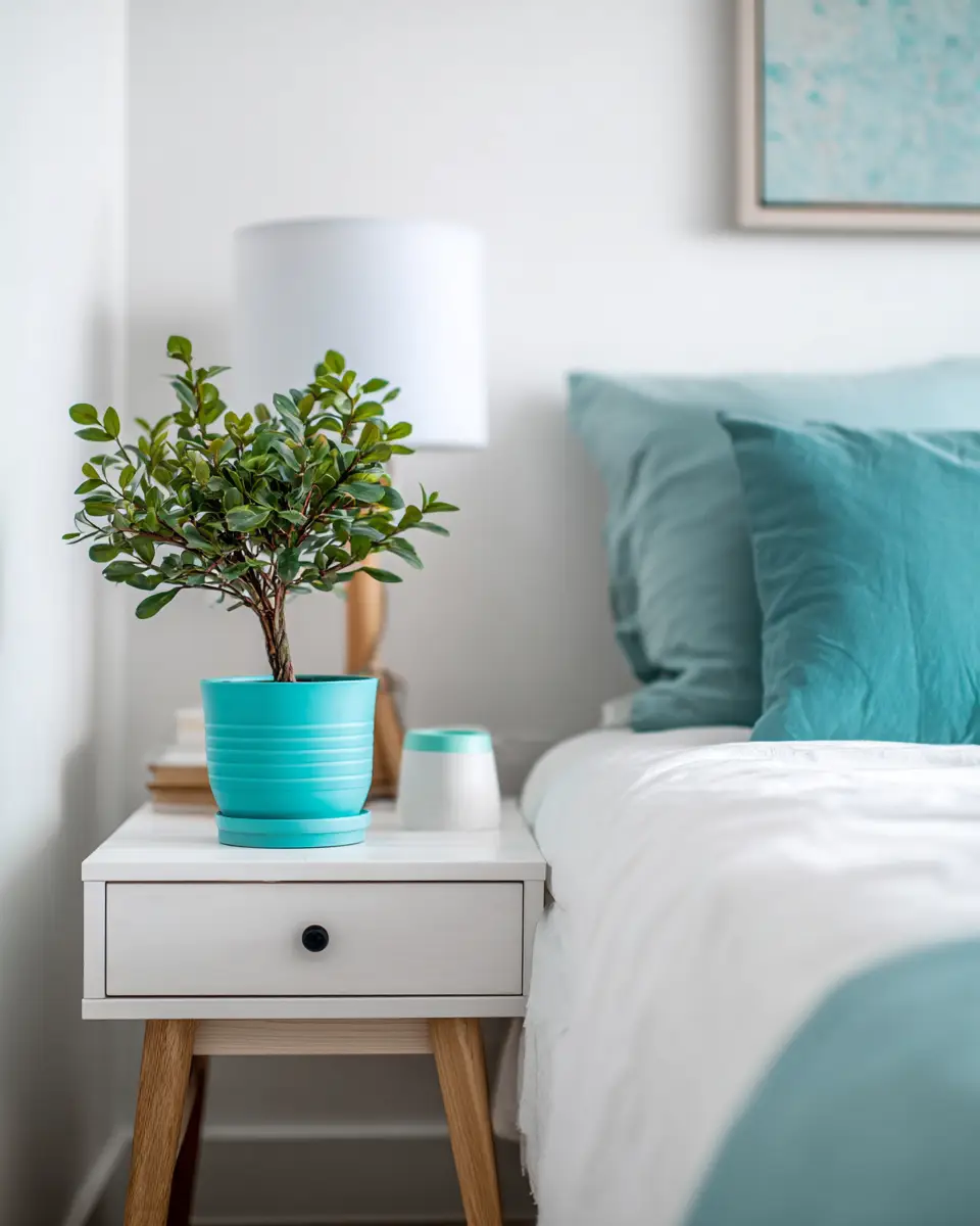 Turquoise Minimalist Bedroom Decor Ideas