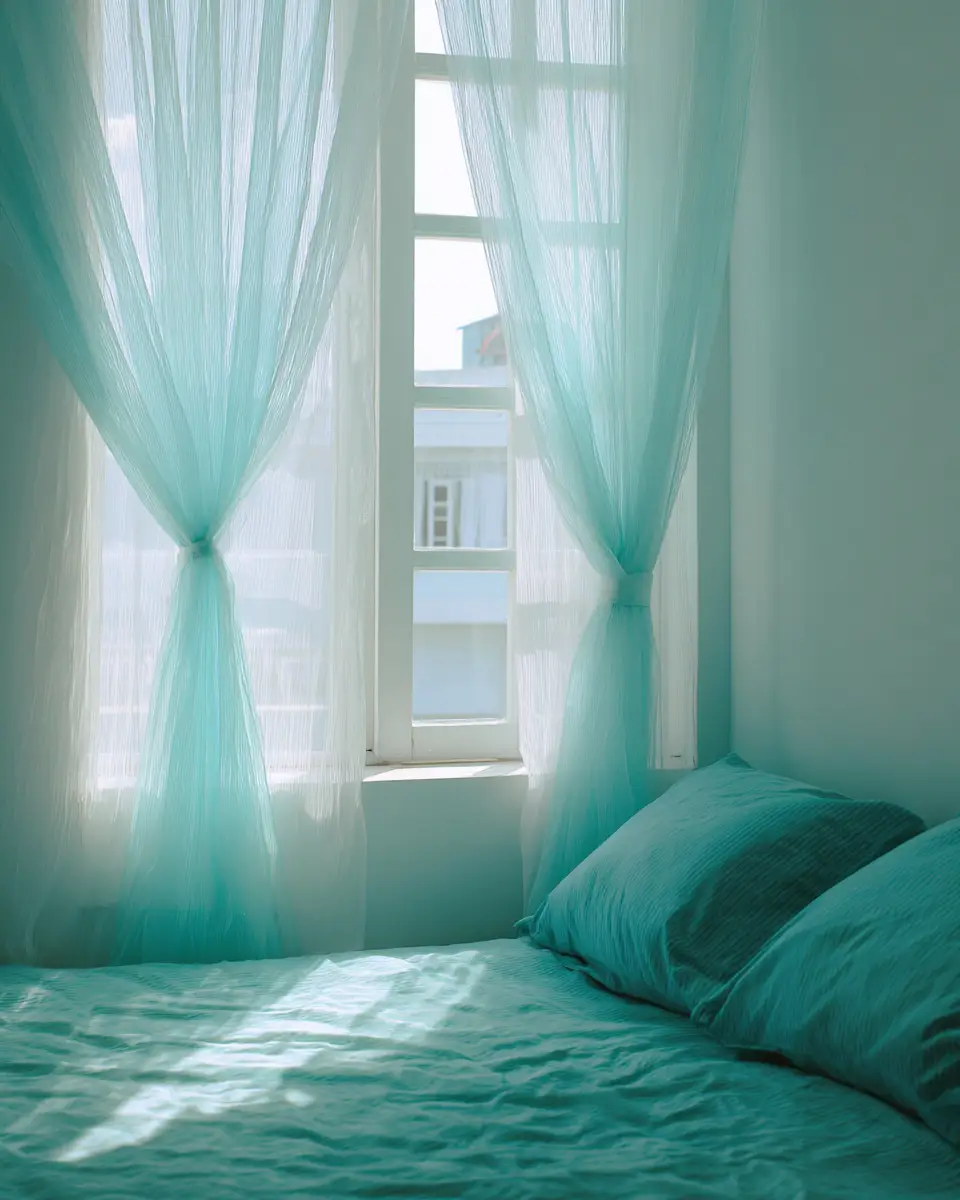 Turquoise Minimalist Bedroom Decor Ideas