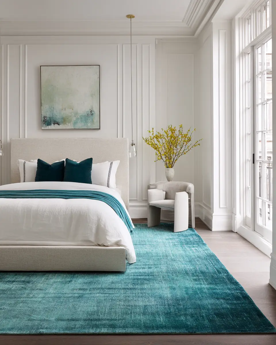 Turquoise Minimalist Bedroom Decor Ideas