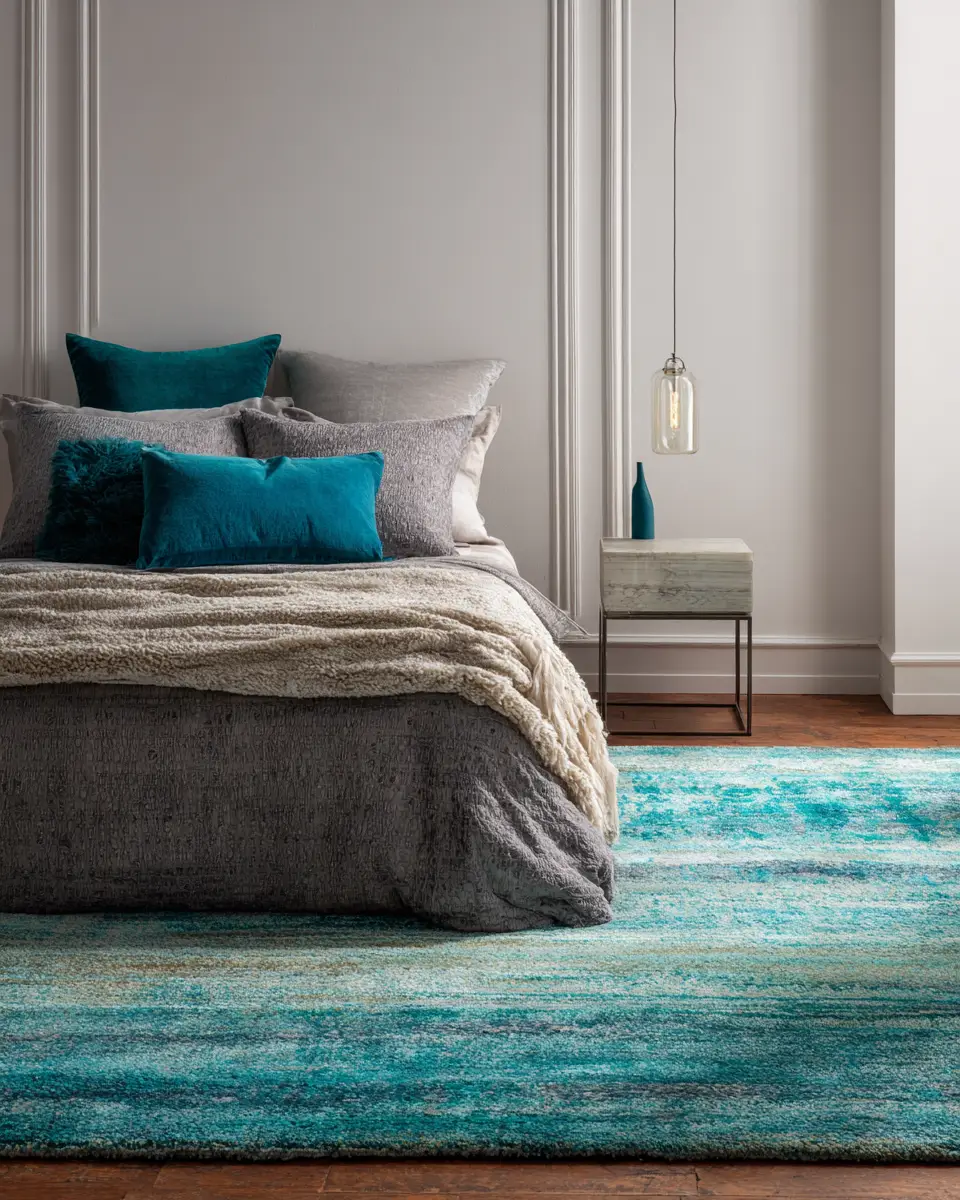 Turquoise Minimalist Bedroom Decor Ideas