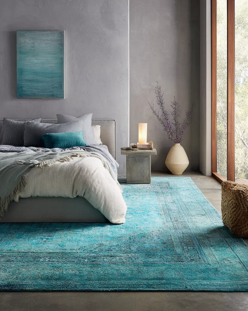 Turquoise Minimalist Bedroom Decor Ideas