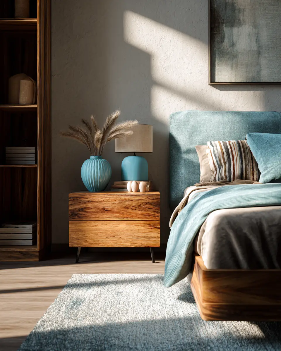 Turquoise Minimalist Bedroom Decor Ideas