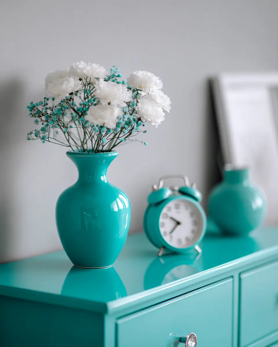 Turquoise Minimalist Bedroom Decor Ideas