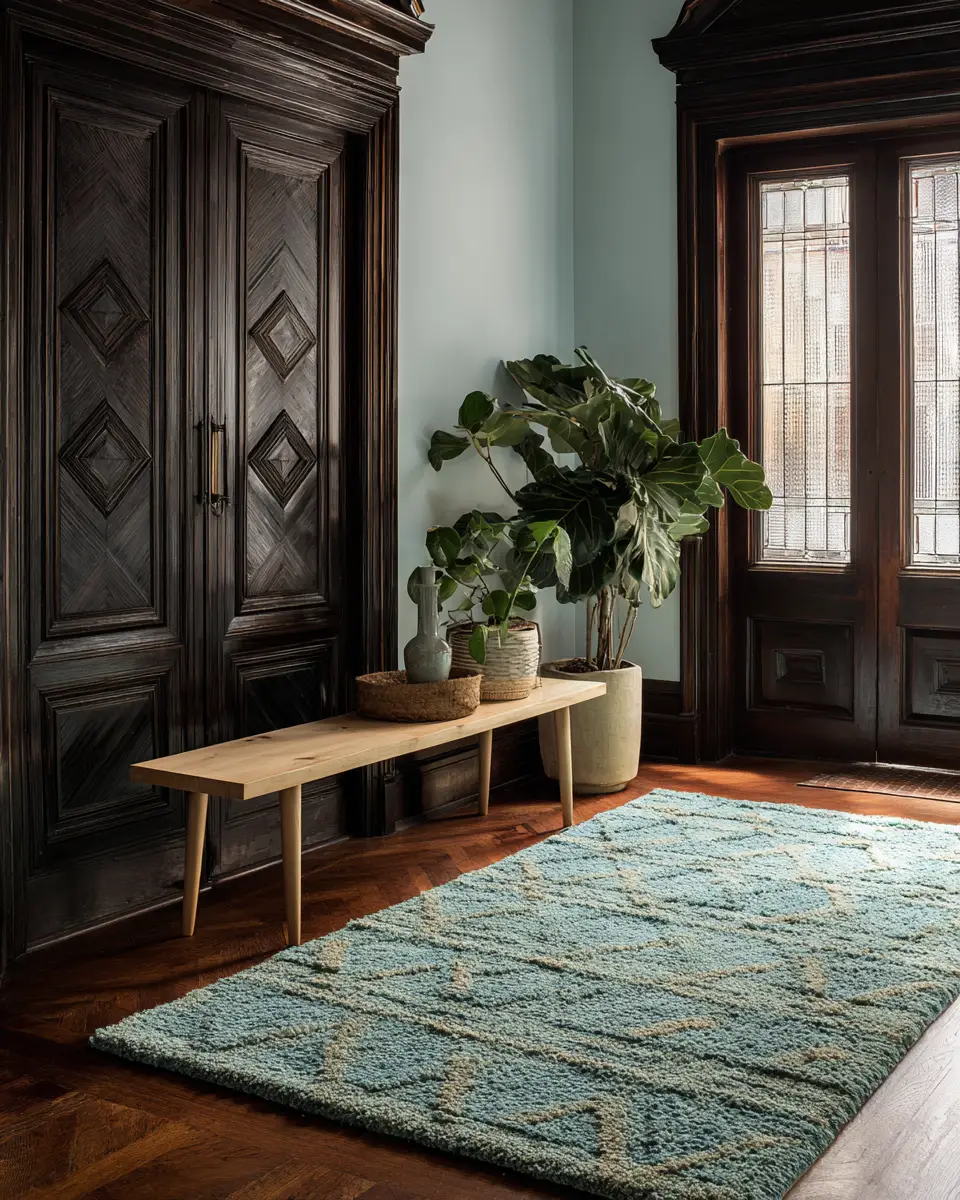 Turquoise Modern Entryway Decor Ideas