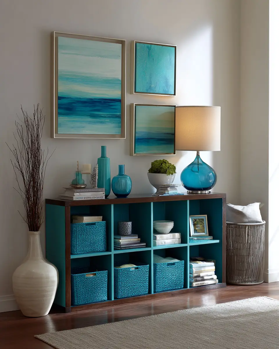 Turquoise Modern Entryway Decor Ideas