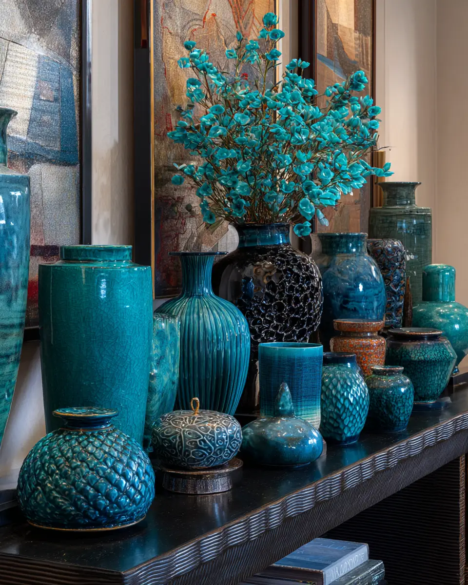 Turquoise Modern Entryway Decor Ideas