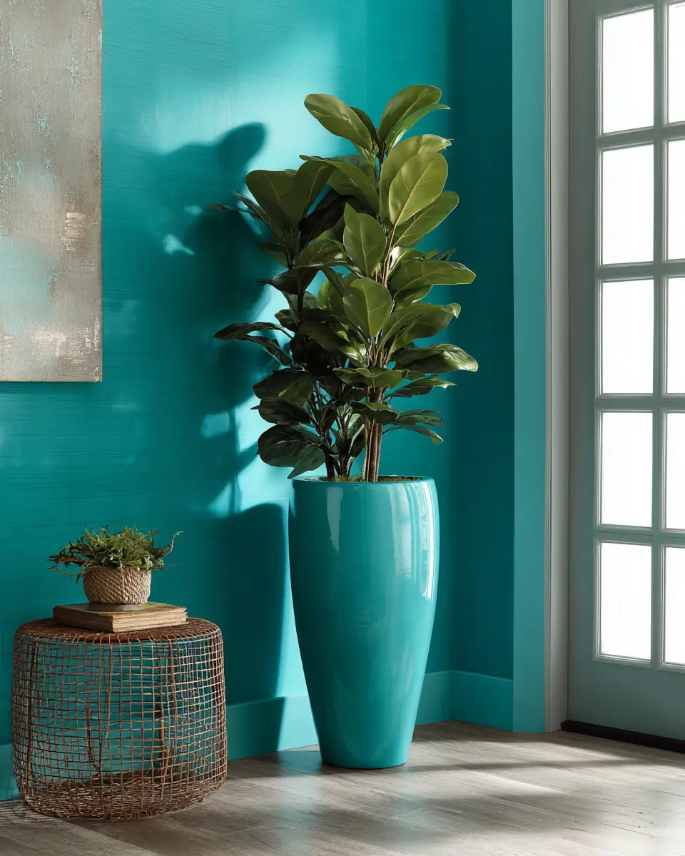 Turquoise Modern Entryway Decor Ideas