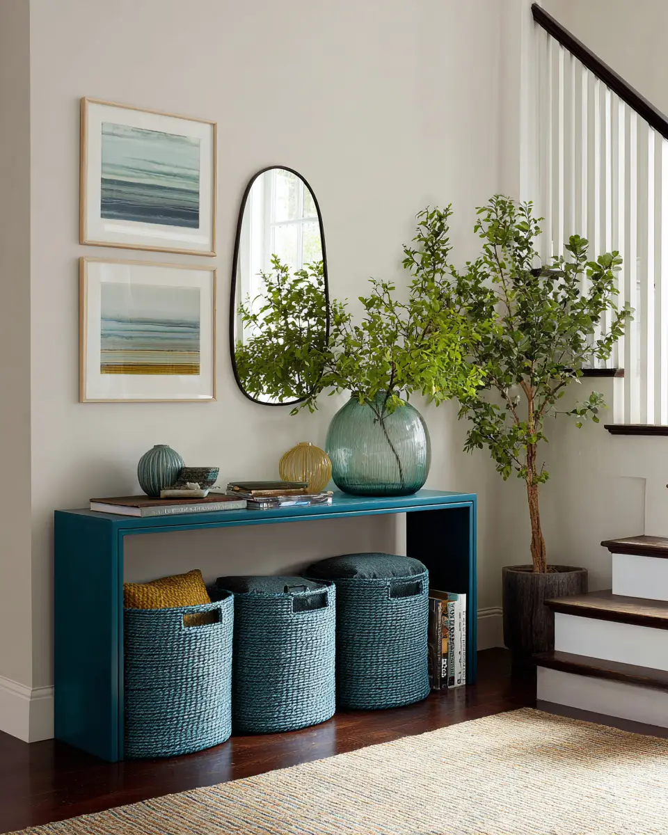 Turquoise Modern Entryway Decor Ideas
