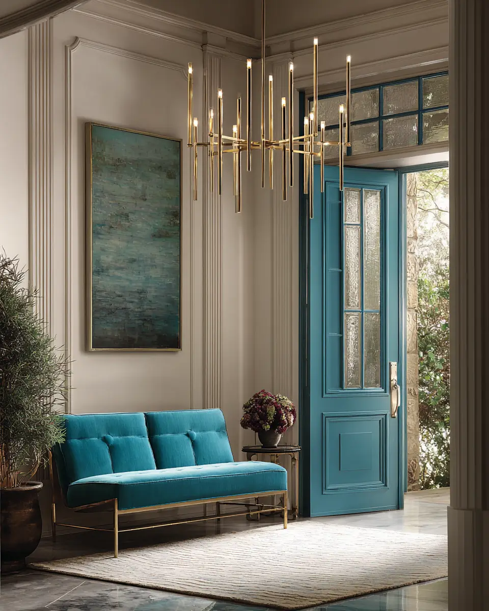 Turquoise Modern Entryway Decor Ideas