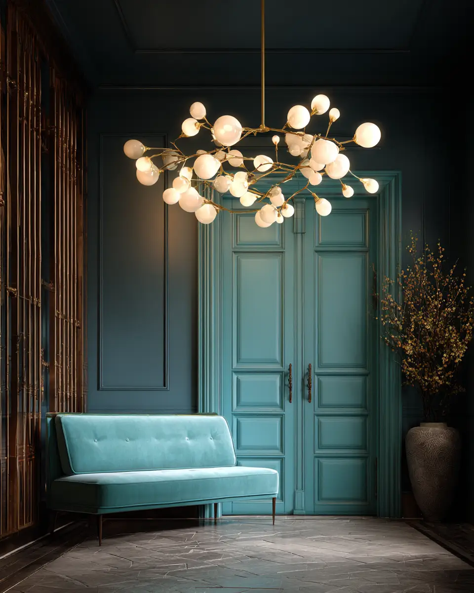 Turquoise Modern Entryway Decor Ideas