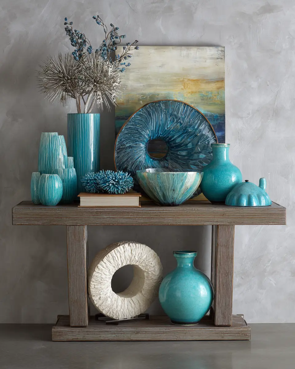 Turquoise Modern Entryway Decor Ideas