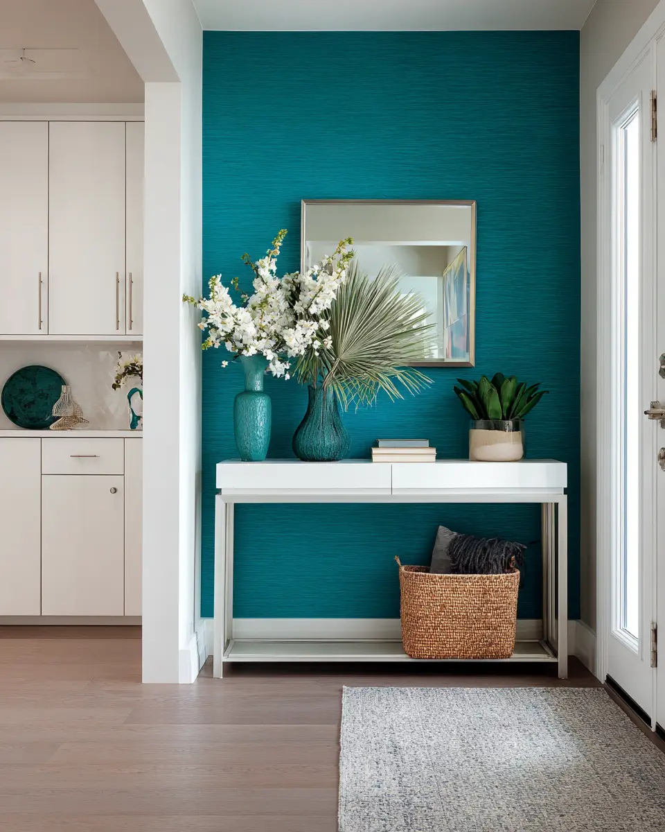 Turquoise Modern Entryway Decor Ideas