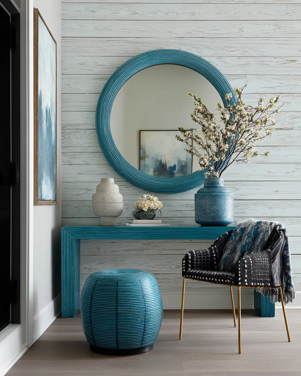 Turquoise Modern Entryway Decor Ideas