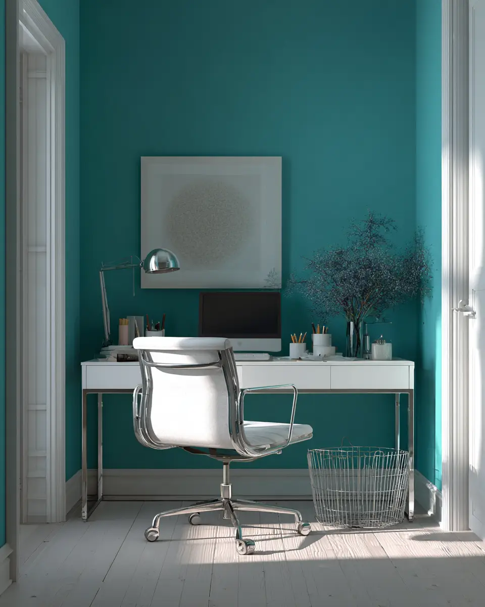 Turquoise Modern Home Office Decor Ideas