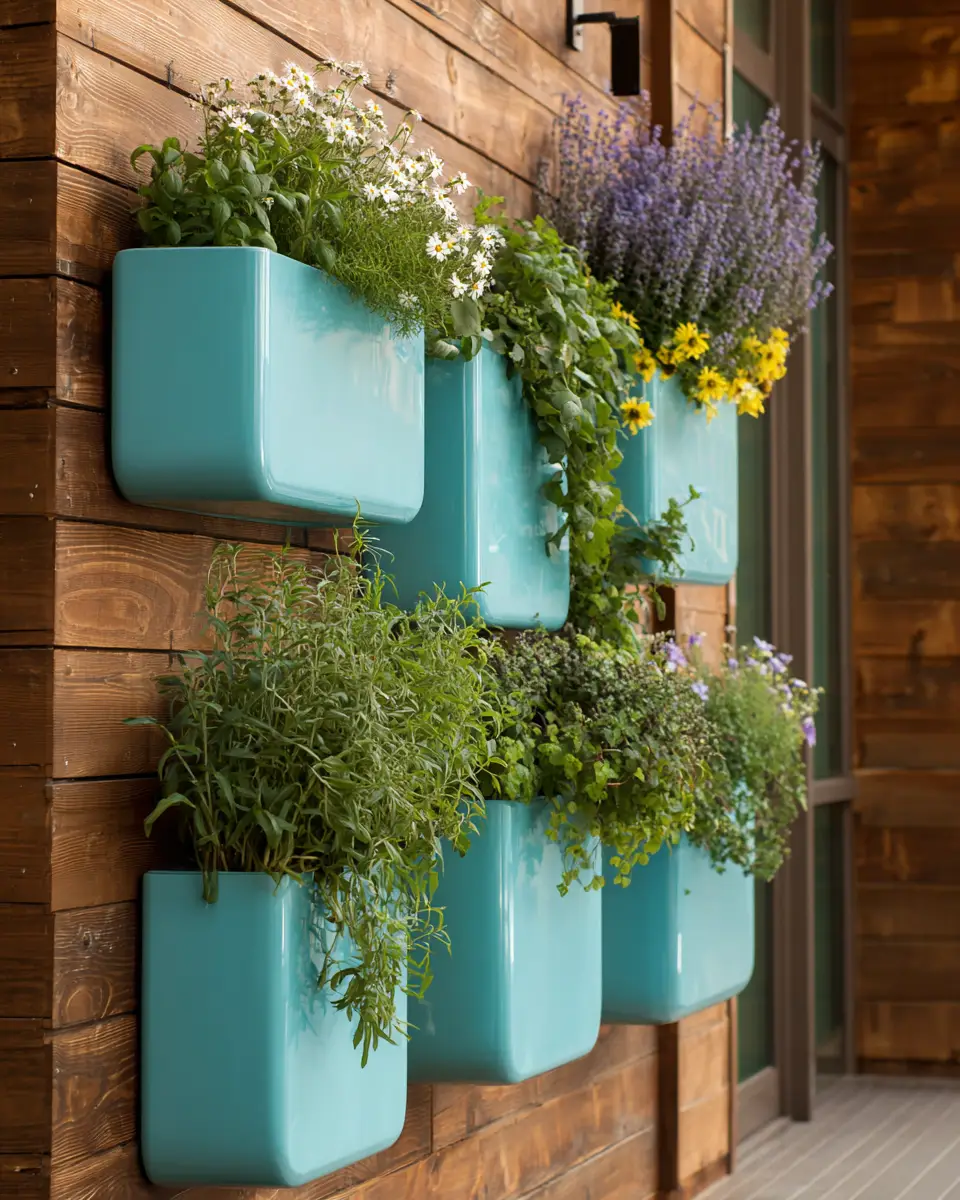 Turquoise Organic Modern Balcony Decor Ideas