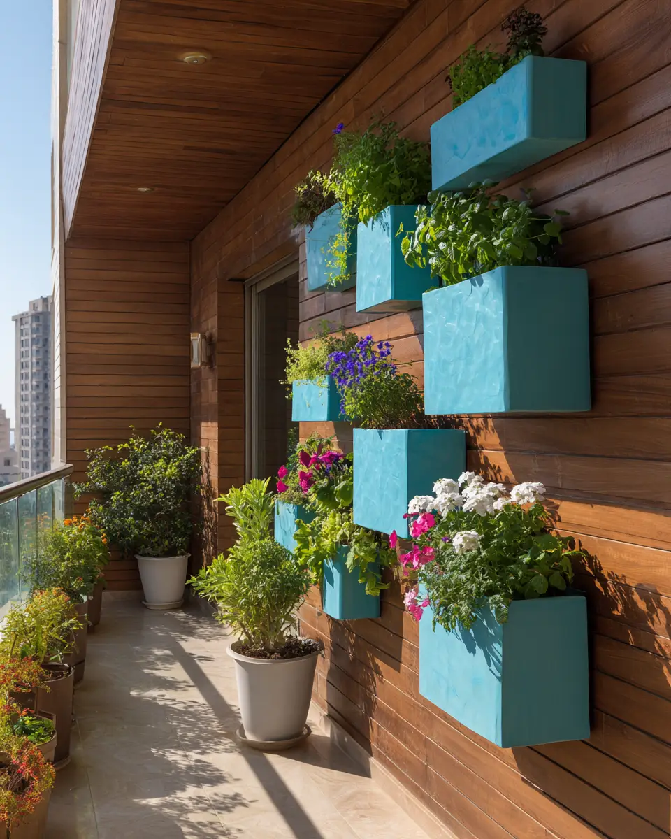 Turquoise Organic Modern Balcony Decor Ideas
