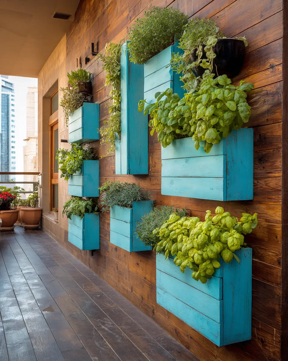 Turquoise Organic Modern Balcony Decor Ideas
