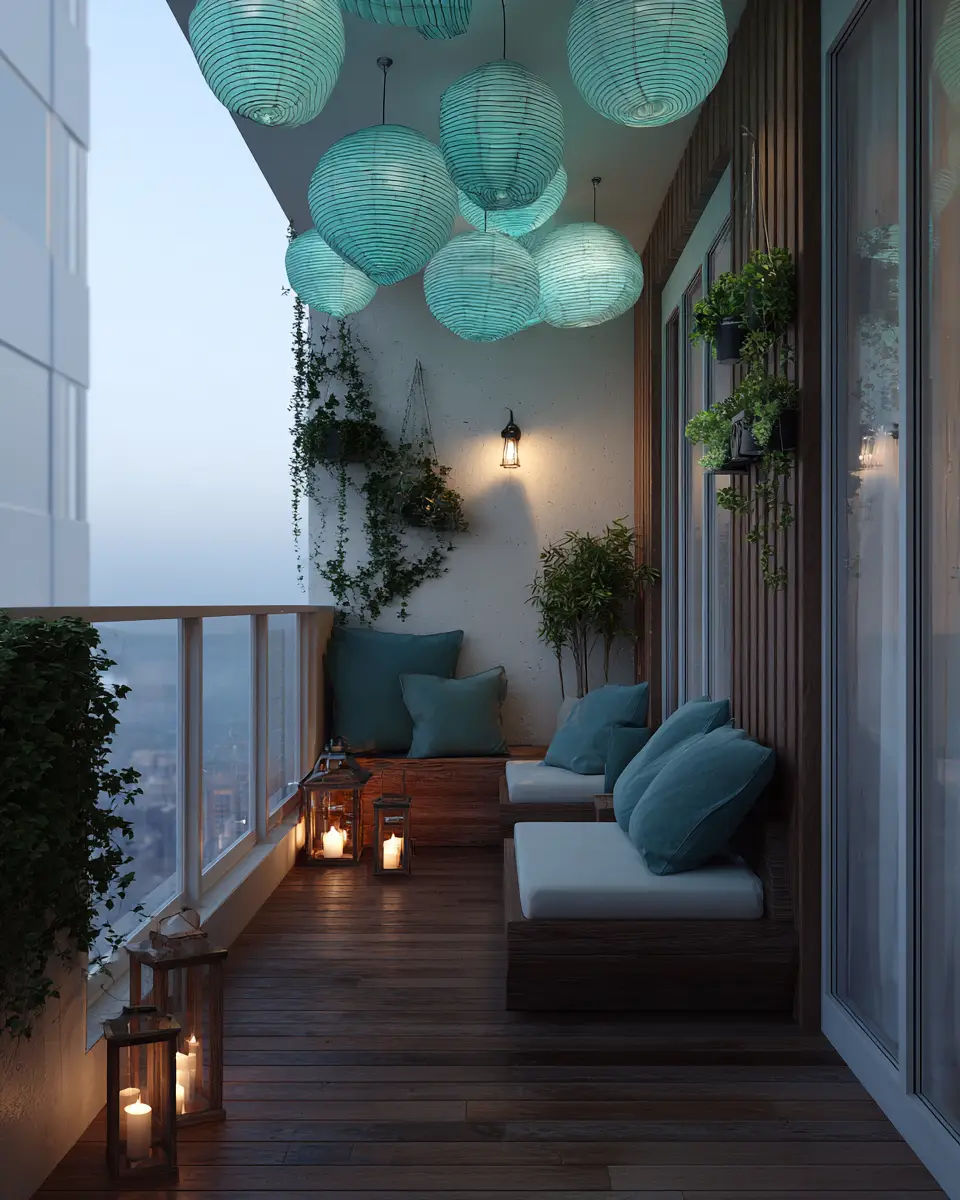 Turquoise Organic Modern Balcony Decor Ideas