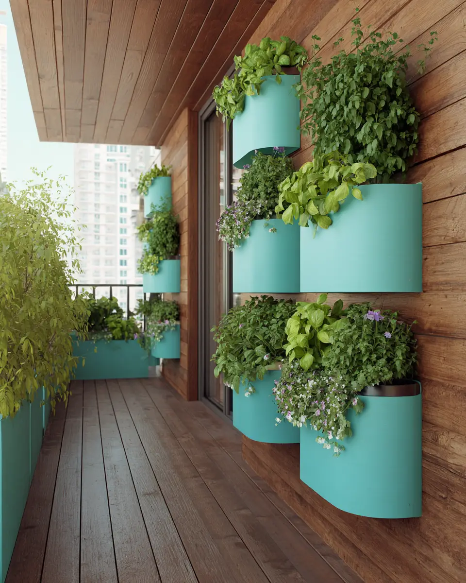 Turquoise Organic Modern Balcony Decor Ideas