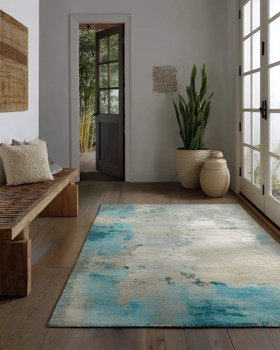 Turquoise Organic Modern Laundry Room Decor Ideas