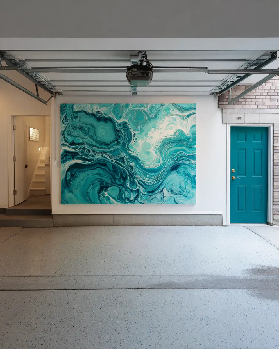Turquoise Scandinavian Garage Decor Ideas