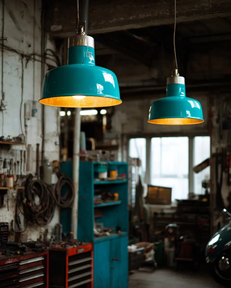 Turquoise Scandinavian Garage Decor Ideas