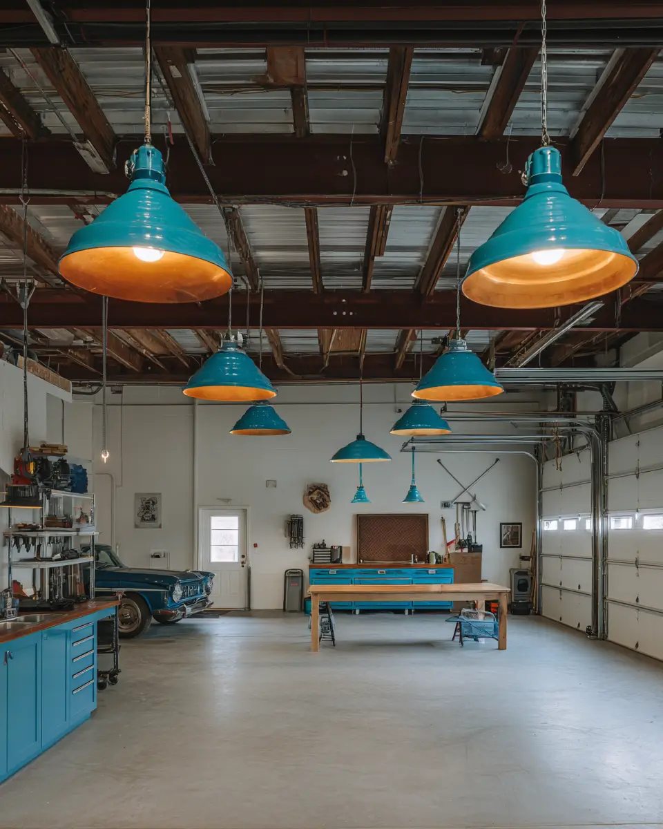 Turquoise Scandinavian Garage Decor Ideas