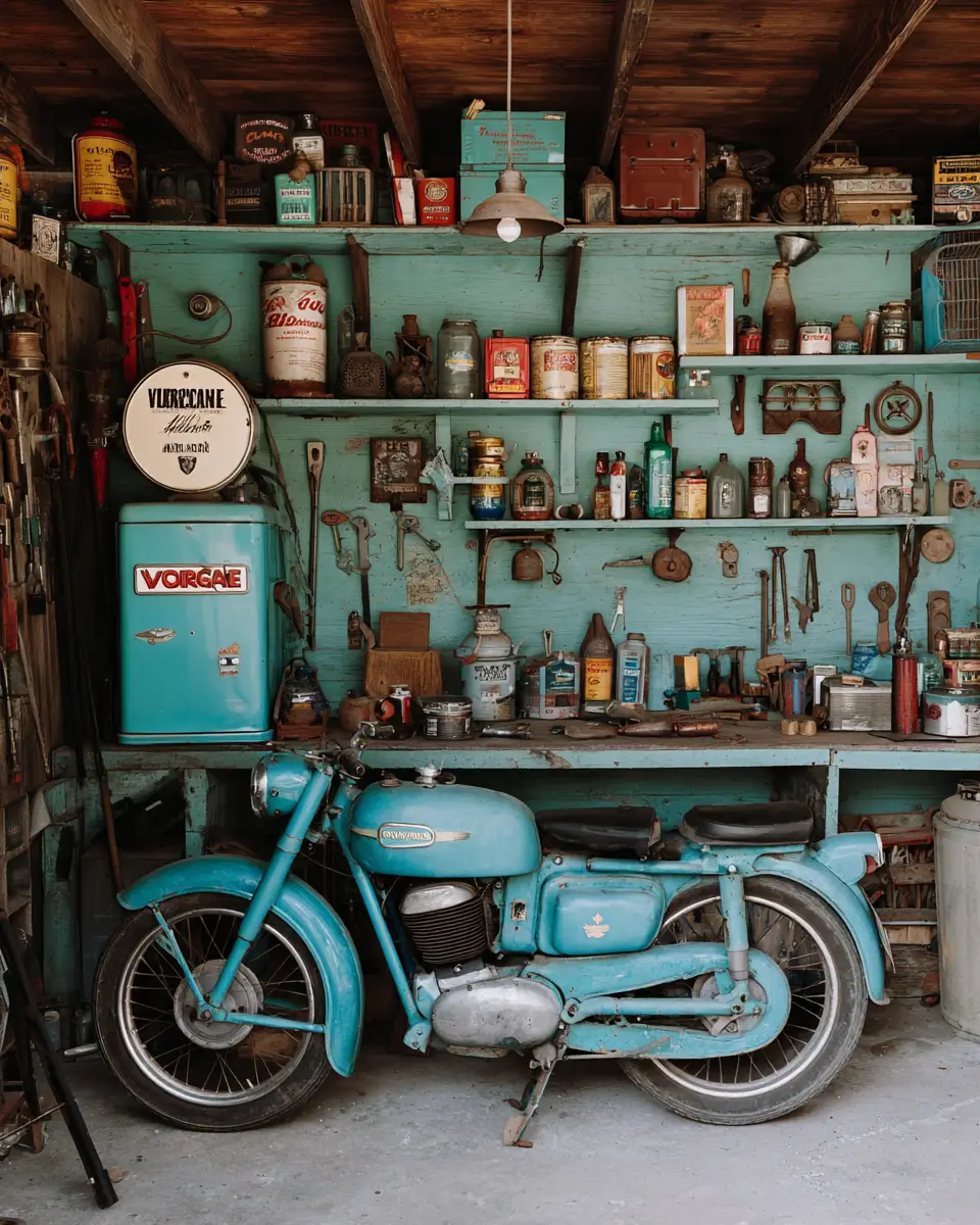 Turquoise Scandinavian Garage Decor Ideas