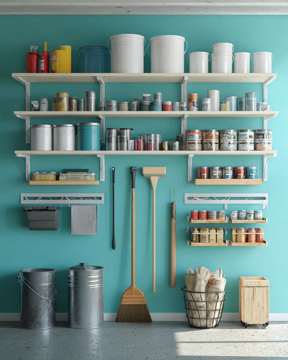 Turquoise Scandinavian Garage Decor Ideas