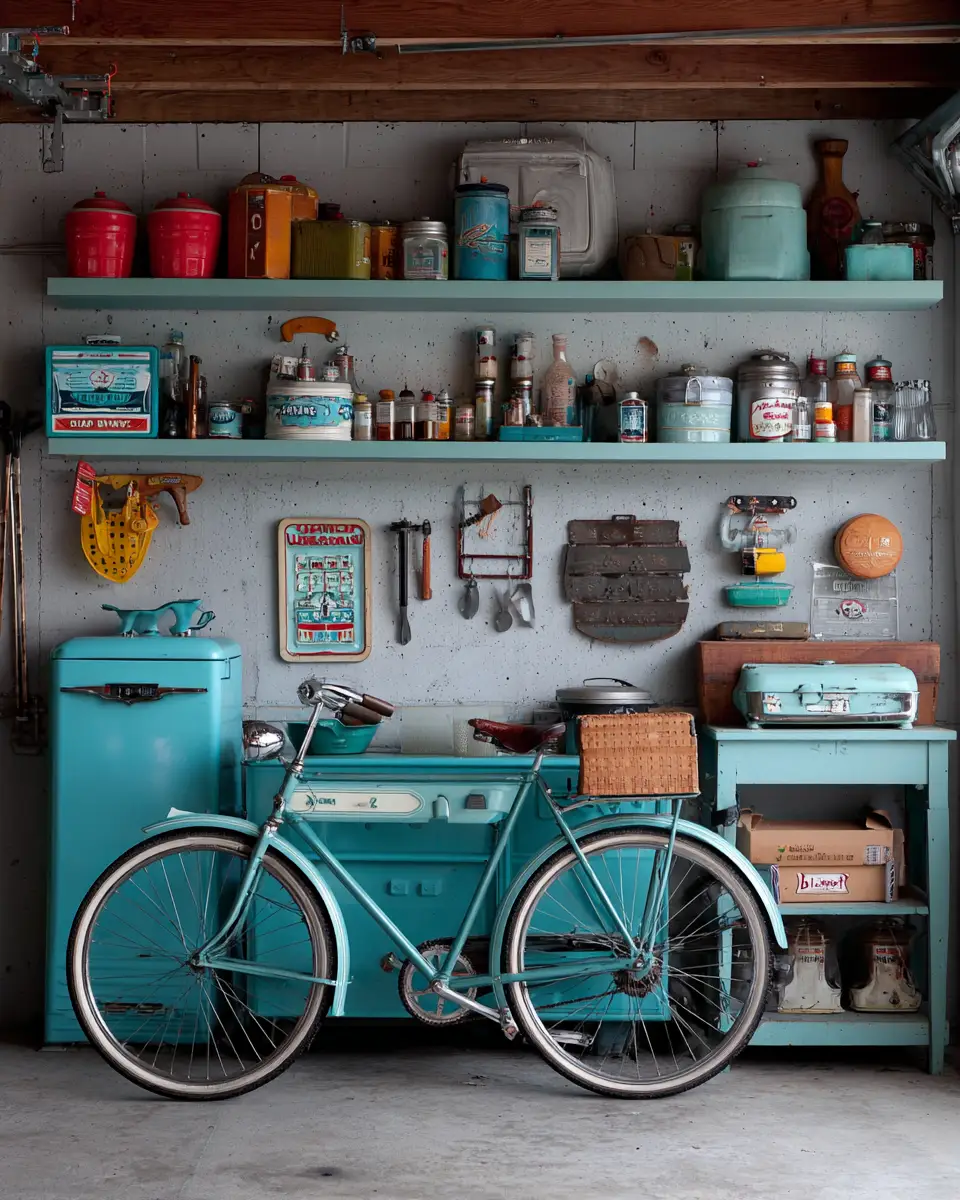 Turquoise Scandinavian Garage Decor Ideas