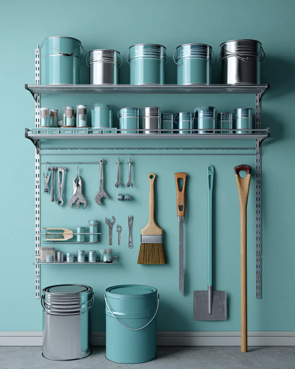 Turquoise Scandinavian Garage Decor Ideas