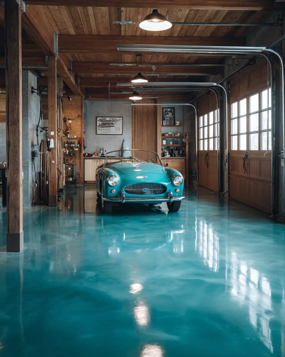 Turquoise Scandinavian Garage Decor Ideas